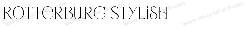 Rotterburg Stylish字体转换